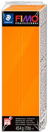 Staedtler FIMO professional ofenhärtende Modelliermasse (Großblock 454g (1 lb)) Farbe: orange