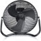 Brandson - Ventilador estilo retro - Ventiladoresde mesa - ventilador de suelo 30cm - alto flujo de aire - inclinable - negro mate