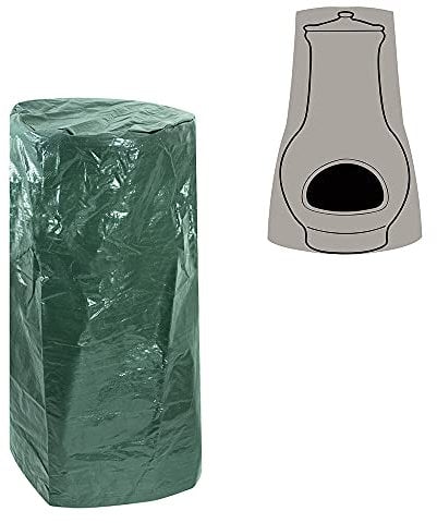 Green Bay Chimenea Cover, Waterproof, Anti-UV, Outdoor Garden Patio Heater Cover Green(Diameter: 39/62cm x Height: 102cm)