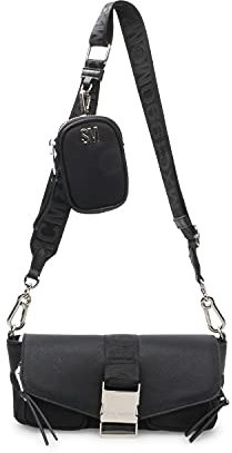Steve Madden Damen Move Utility Crossbody Bag, Schwarz