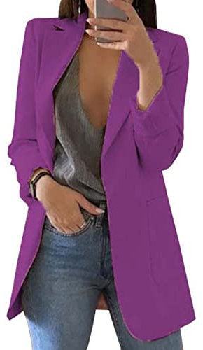 BAIXIAOCHI Giacca Da Abito Da Donna Temperamento Slim Cardigan A Maniche Lunghe Con Risvolto Primaverile E Autunnale