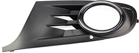 Griglia Paraurti Anteriore Sx Per Golf 6 MK6 VI da 2008 a 2012 Cornice Mostrina Inferiore Copertura Fendinebbia Sinistro Con Anello Cromato