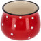 KOTARBAU® Pot de Fleurs en céramique ⌀ 110 mm Rouge à Pois Blancs