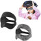 2 PCS VR Eye Mask, Adjustable Face Cover Universal for PS VR2 Headset, HTC Vive, PS, Gear, VR Workouts Sweat Band Washable Keeping Tidy (Black+Grey)