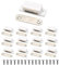 Magnetic Door Catch, Lockimo Cupboard Door Magnets Drawer Magnet Small Cabinet Door Magnetic Catches Latches for Kitchen Wardrobe Magnets Door Closers Magnet Closure 12 Pack White
