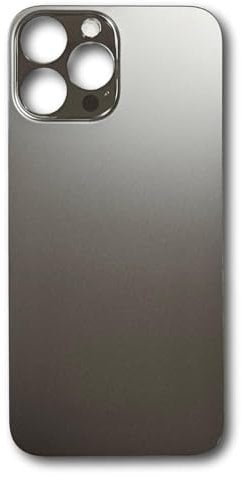 DHLK® Rear Housing Glass compatible with iPhone 13 Pro Max - Back Glass Big Hole (BLACK)