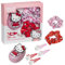 Hello Kitty Brosse Demelante Cheveux, Accessoires pour Cheveux - Cadeau Fille et Femme (Rose Hello Kitty 7 Pcs)