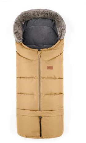 Petite&Mars Fußsack für Kinderwagen Fusak 4v1 Arctic * Winterfußsack für Kinderwagen, Buggy und Autositz * Warrm * Wasserdicht * Winddicht (Elegant Caramel)