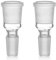 Fenny's Creations - Spare Bong Bowl Adapter Parts Smoking Accessories for Tobacco Glass Bong Accessories and Parts Glass - (Set of 2) Water Bong Smoking Tools (18mm Female to 14mm Male (2pcs))