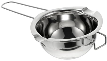 SHOWERORO Schmelztiegel-Backwerkzeug 1 Set Schokoladenschmelztiegel-Fondue-Set aus Edelstahl für Schokolade Süßigkeiten Käse Karamell Wachs