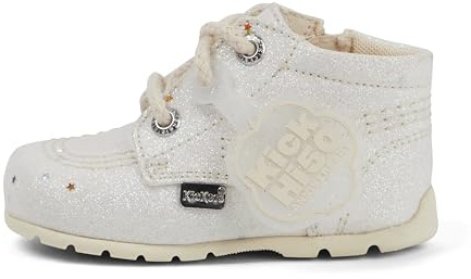 Kickers Unisex Baby Kick Hi Baby Glitter Leather Ankle Boot,