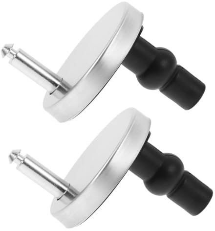 Homoyoyo 2 Juegos Accesorios De Baño Inteligentes Pernos Del Asiento Del Inodoro Bisagra Del Asiento Del Inodoro Tornillos De Perno De Bisagra Bisagras Del Asiento Del Inodoro Silver Caucho