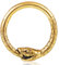 Vankula Septum Piercing Ring Hinged Segment Clicker Chirurgenstahl 10mm 16g Schlange Helix Daith Tragus Conch Piercing Schmuck für Frauen und Männer Gold