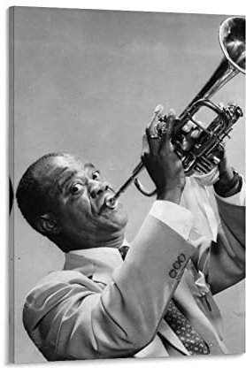 YURUOXIMAO Poster Und Gedruckte Senza Cornice Louis Armstrong Jazz 50 * 70cm