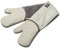 Zeal Silicone Heavy Duty Double Oven Gloves Mitts, Cream (94 cm Long) – Gingham