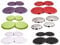4pc Stainless Steel Gas Electric Cooker Oven HOB Burner Covers Rings Cover Protector Set (White)