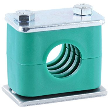 Hydraulikrohrschelle Rohrschelle Schlauchschelle mit Anschweißplatte 50 mm