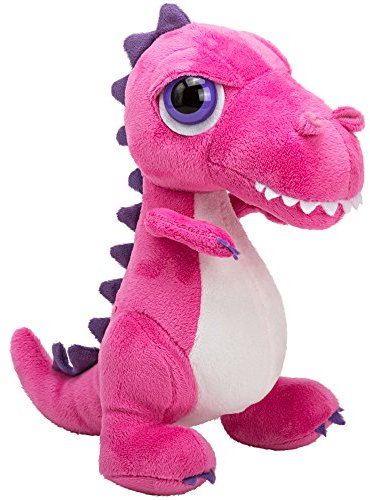 Li'l Peepers 14369 Tyrannosaurus-Rex Dinosaurier von Suki Gifts, Rosa 23 cm