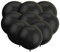 18 Zoll Großer Runder Ballon Latex Riesiger Luftballone Jumbo Dicke Ballone für Foto-Aufnahmen/Geburtstag/Hochzeitsfest/Festival/Event/Karnevals-Dekorationen 30ct / Pack Schwarz