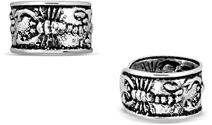 WithLoveSilver 925 Sterling Silber Skorpion Tier Ohrmanschette Ohrringe - Eleganter Ohrschmuck für Damen