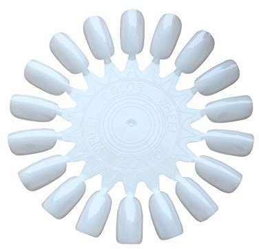 10X Nail Art Round Practice Wheels Polish Salon Display Acrylic Make Up Tips Kit