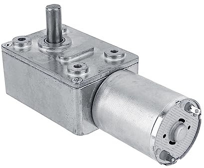 Moteur électrique, réducteur à vis sans fin réversible 12V CC/CCW pour fenêtres, ouvre-porte, treuil miniature(5RPM)