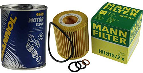 Original MANN Ölfilter HU 815/2 x + SCT Motor Flush Motorspülung