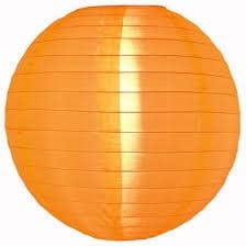 5 x Orange Lampions Nylon 45 cm