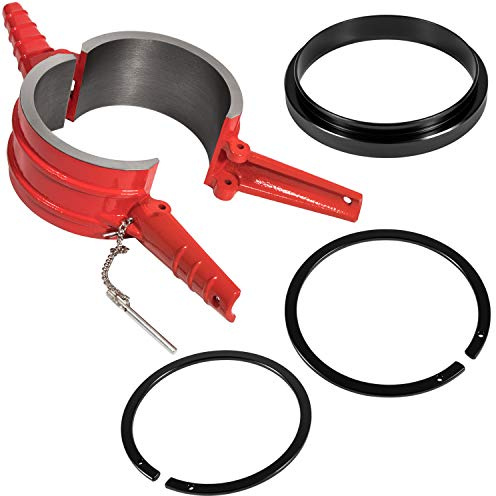 7040 Piston Ring Compressor Tool+Adapter+Anti-Polishing Ring For Cummins ISX/QSX, Caterpillar 3400, C-15 5.4 bore Alternative PT-7040 5299448 5299447 5299339 (4 PCS)