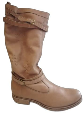 Stivale Donna Estivo NeroGiardini Art. 105971D Tacco Basso Vera Pelle Colore Cuoio n. 37