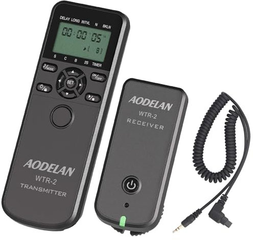AODELAN Telecomando - Timer di scatto wireless per Canon EOS R3, R5, 6D Mark II, 1D X Mark III