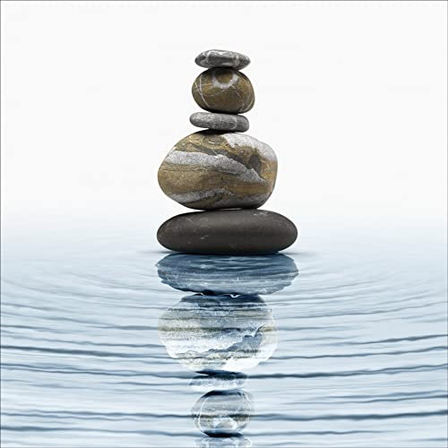 Stickers muraux déco : Galets Zen Dimensions: 30x30cm