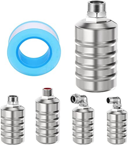 KQLULU Vollautomatisches Schwimmerventil Zur Wasserstandsregelung, 1/2'' 3/4'' Schwimmer-Kugelhahn, Edelstahl Schwimmerventil Für Wassertanks, Pools, Wassertürme (3/4'',Upper Water Intake)