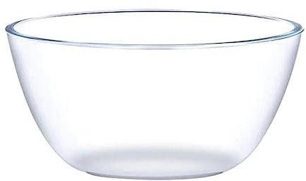 TOPBATHY Ciotola in Vetro Ciotola Trasparente per Dessert Insalata Frutta Snack 1 Pezzo Vetro Borosilicato Adatta per Feste Matrimoni Uso Quotidiano
