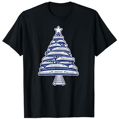 Japan Bullet Train Weihnachtsbaum Shinkansen Weihnachtsbaum T-Shirt