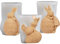 Ostern Kaninchen Silikonform - 3D Osterhase Kerzenformen Seifenform - Osterei Hase Mousse Kuchenform - Silikon Ostern Gießform Für Tortendeko, Schokolade, Sojawachs Kerzenherstellung (3 Stück)