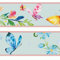Sunnywall® Wandbordüre Schmetterling Butterfly einzigartiges Design | Baby- Kinderzimmer Dekoration | hochwertiges Tapetenvlies | 400 x 12 cm