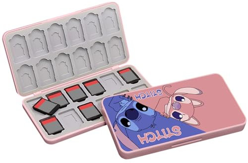 doepeBAE Custodia per Schede di Gioco, Custodie Giochi Switch, Switch Game Card Case, Scatola per Carte con Fodera in Silicone, Con 24 Slot per Cartucce di Gioco e 24 Slot per Schede SD (24K)