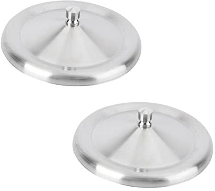 UTHCLO 2 Pcs Stainless Steel Lid Drink Cover Airtight Storage Lids Beverage Coffee Mug Lids Covered Universal Coffee Mug Lid Universal Lids Coffee Cups with Lids Practical Cup Lids Silver