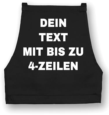 NIMAMA Personalisierbare Kochschürze mit Wunschtext – Grillschürze für Männer Bedrucken lassen - Schürze für Frauen mit eigenem Text