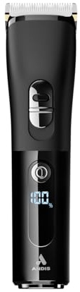 Andis 560547 Envision Cordless High-Speed Hair Clipper, 21-Piece Kit, Adjustable Blade, 1.5” LED Digital Display Screen, Black