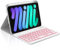 Occtingkind, Tastatur für iPad mini 8.3 Zoll, Hülle mit Tastatur für iPad mini 7./6. Generation (2024/2021), Hülle mit Abnehmbar Bluetooth Keyboard, QWERTZ, USB C, Hintergrundbeleuchtung, Hellgrau