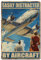 SUPERDANT Lustige Blechschild Mit Flugzeugen Vintage Metallschild Everything Distracted By Aircraft Retro Blechschilder Lustiges Wandposter Metallschilder Metallplakette Für Männerhöhle Zuhause
