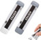 2 Pcs Natural Rubber Eraser Set for Ink and Pencil Full Sand and Half Sand Eraser for Fountain Pen, Stationery Supplies, School Office Correction Supplies, Double Head Remover for Ballpoint Pen