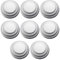 Car Door Shock Absorber, Soundproof Stickers, Door Edge Guard, Reusable Silicone Protector, Adhesive Cushion, Soundproof Silicone Cushion for, 1.06x1.06x0.39in White