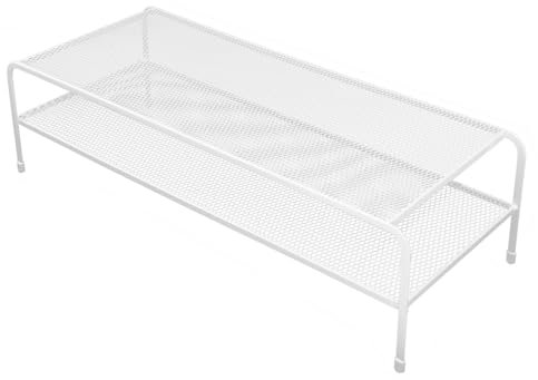 Angoily Monitorständer Transparent Aus Metall Für Schreibtisch Monitorständer Durchsichtig Mit Mesh-design Für Büro Und Heimgebrauch Platzsparendes Design Für Tastatur Und Maus