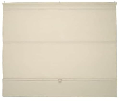 Roman Blind – Elegant & Durable Polyester Window Covering (1, Beige, 120x160 cm)