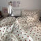 Nayoroom Bettwäsche Baumwolle 200x200 Rot Herzen Muster Bettbezug und 2 x Kissenbezug 80x80 cm 100% Baumwolle Aesthetic Herzchen Bettwäsche Set mit Reißverschluss