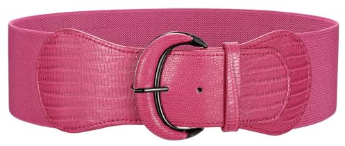WERFORU Ceinture Large Extensible pour Femme - Ceinture Élastique Vintage pour Robe