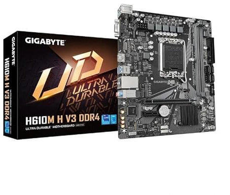 mATX H610M H V3 DDR4 Socket 1700 Motherboard, Ideal for Gaming and Office Computers, with High Performance and Stability.